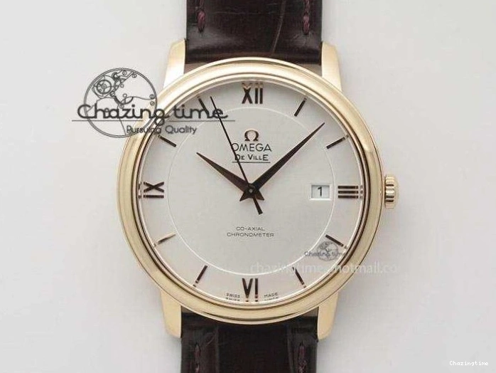 0501 WeatherProof De Ville Power Reserve YG MKF 1:1 Best Edition Black Dial on Black Leather Strap A 7758